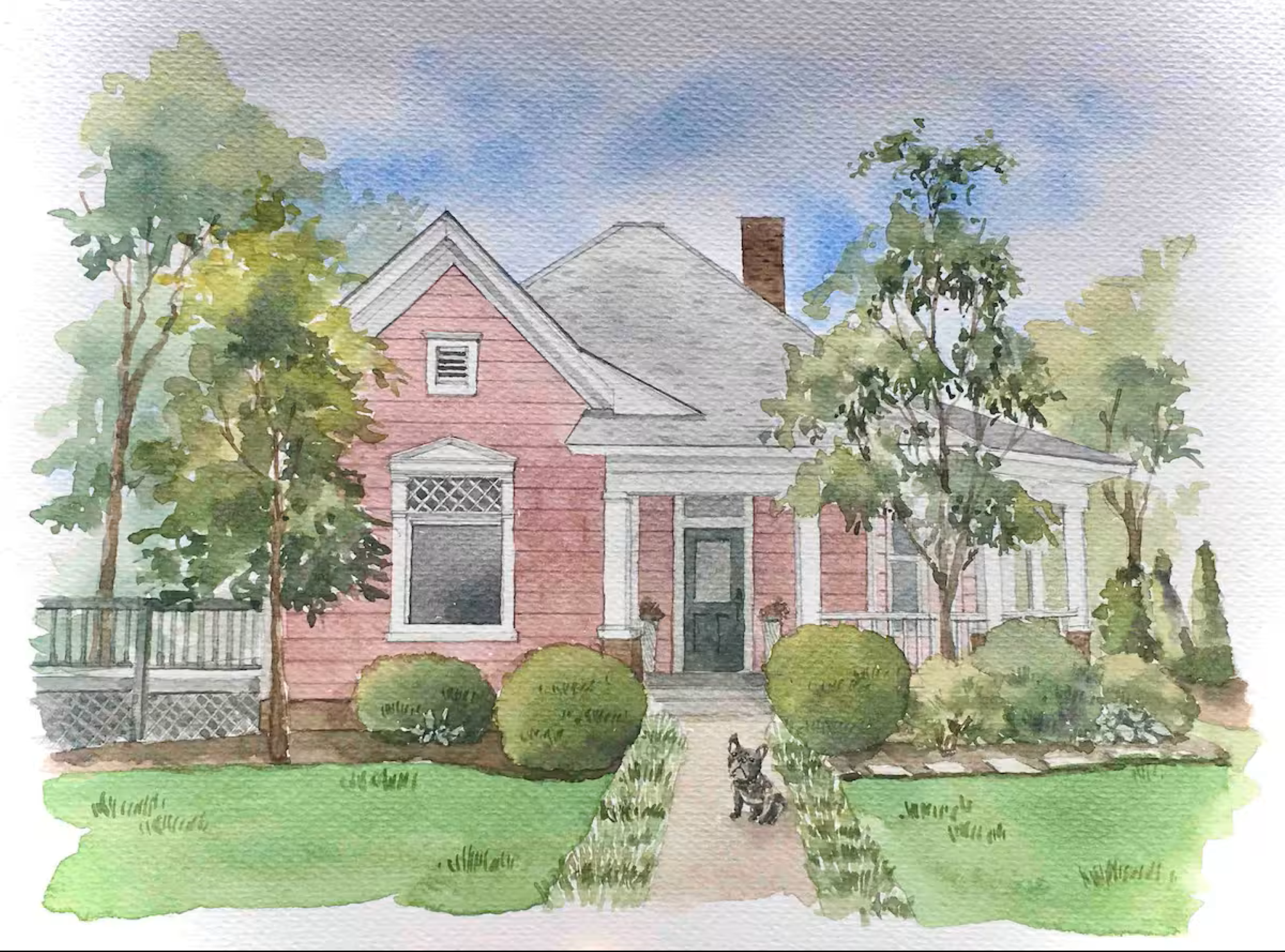 Watercolor illustration of the property